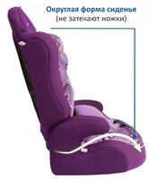 Автокресло группа 1/2/3 (9-36 кг) Siger Драйв фиолетовый