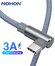 Кабель для быстрой зарядки с углом 90 град. USB - Type-C, 3 Aмпер...