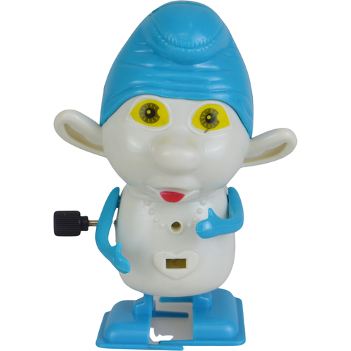 Заводной Гномик в голубом колпачке механический, развивающая подвижная игрушка для детей
