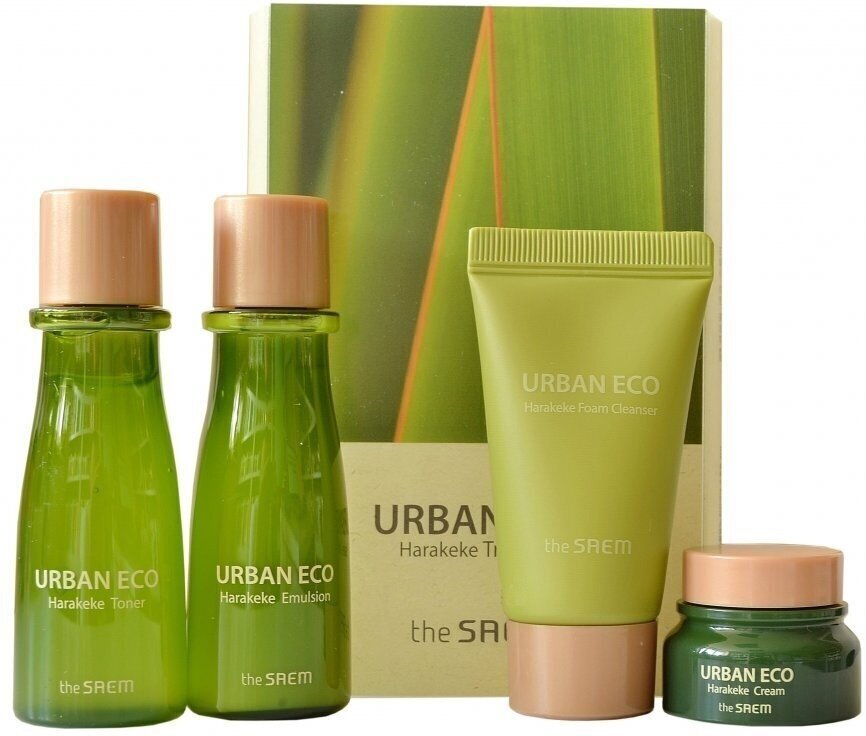 The Saem Набор миниатюр с экстрактом новозеландского льнаUrban Eco Harakeke Travel 4 Kit