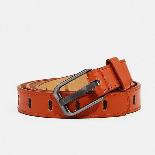 фото Ремень сима-ленд, размер 100, оранжевый сима-лэнд