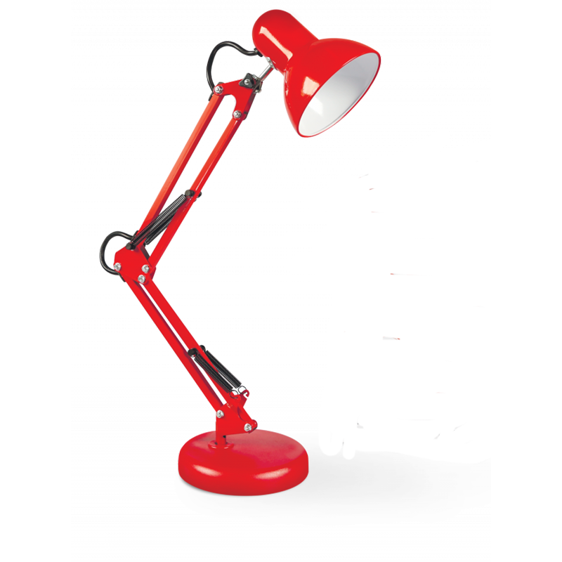 Настольная лампа для школьника под лампу на основании + струбцина СНО 15К 60Вт E27 230В красный IN HOME - фотография № 10