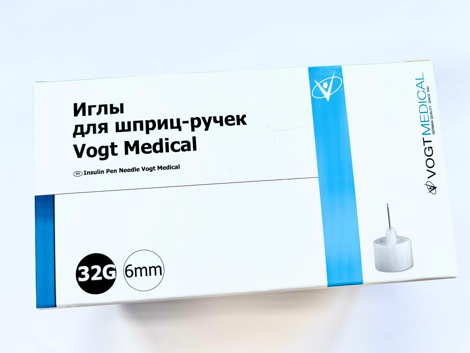 Игла для шприц-ручек 32G длина 8мм Vogt Medical Германия 100шт