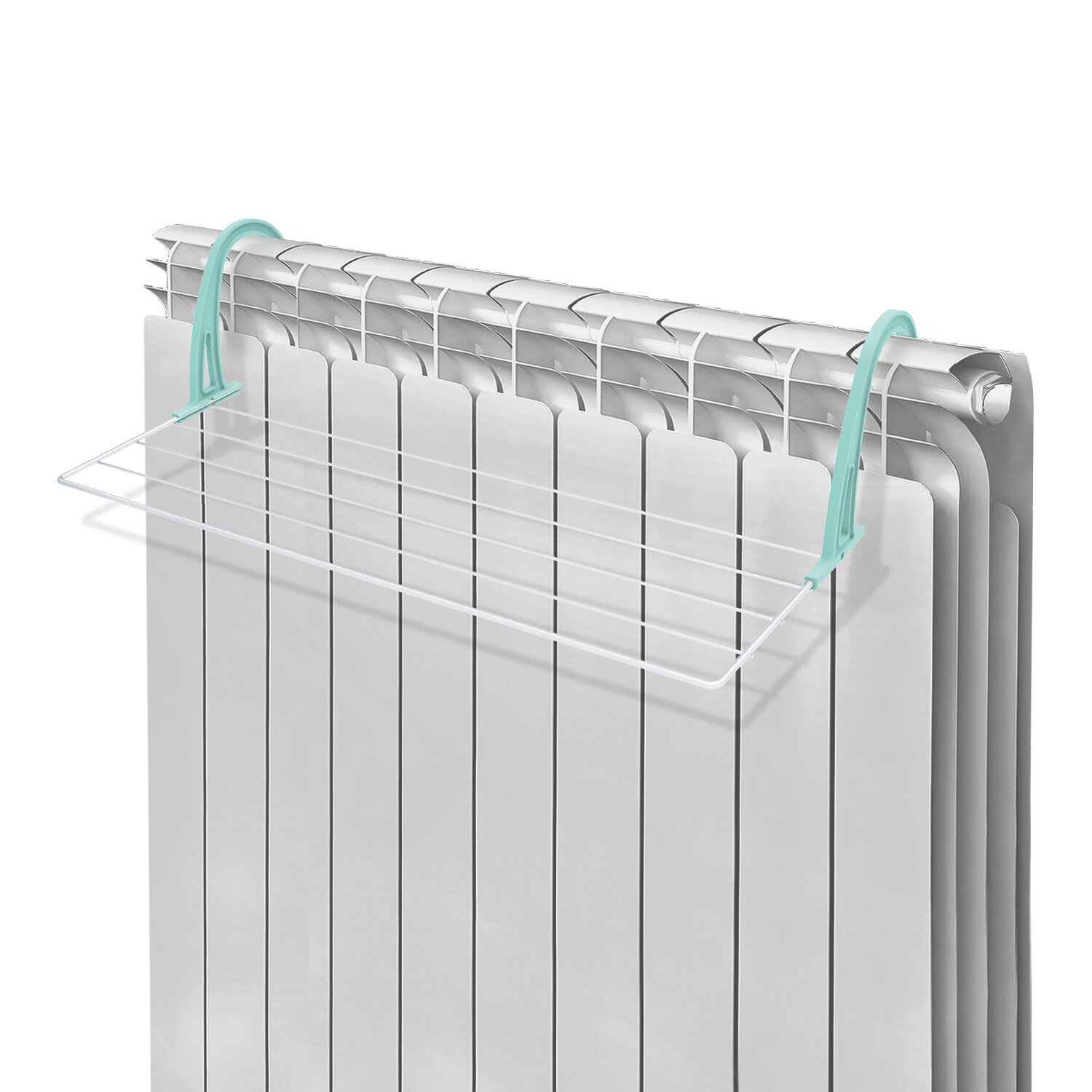 Сушилка для белья "Nika", складная, на батарею, длина 3 м, нагрузка до 5 кг, белый