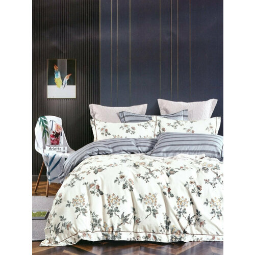 Постельное белье с одеялом Семейный Сатин Люкс GF CALLI MD-0026