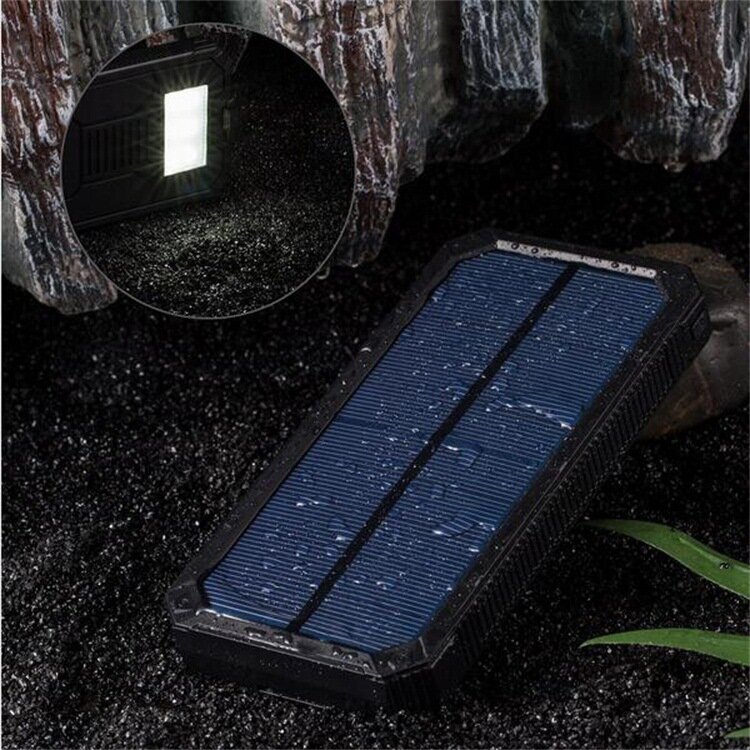 Банк солнечной энергии, 20000mAh, черный