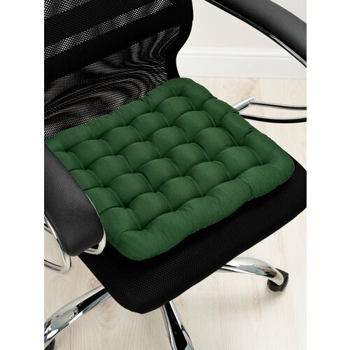 Подушка на сиденье с наполнителем из Лузги гречки Зелёная 40см Х 40см Х 5см 23371 820₽