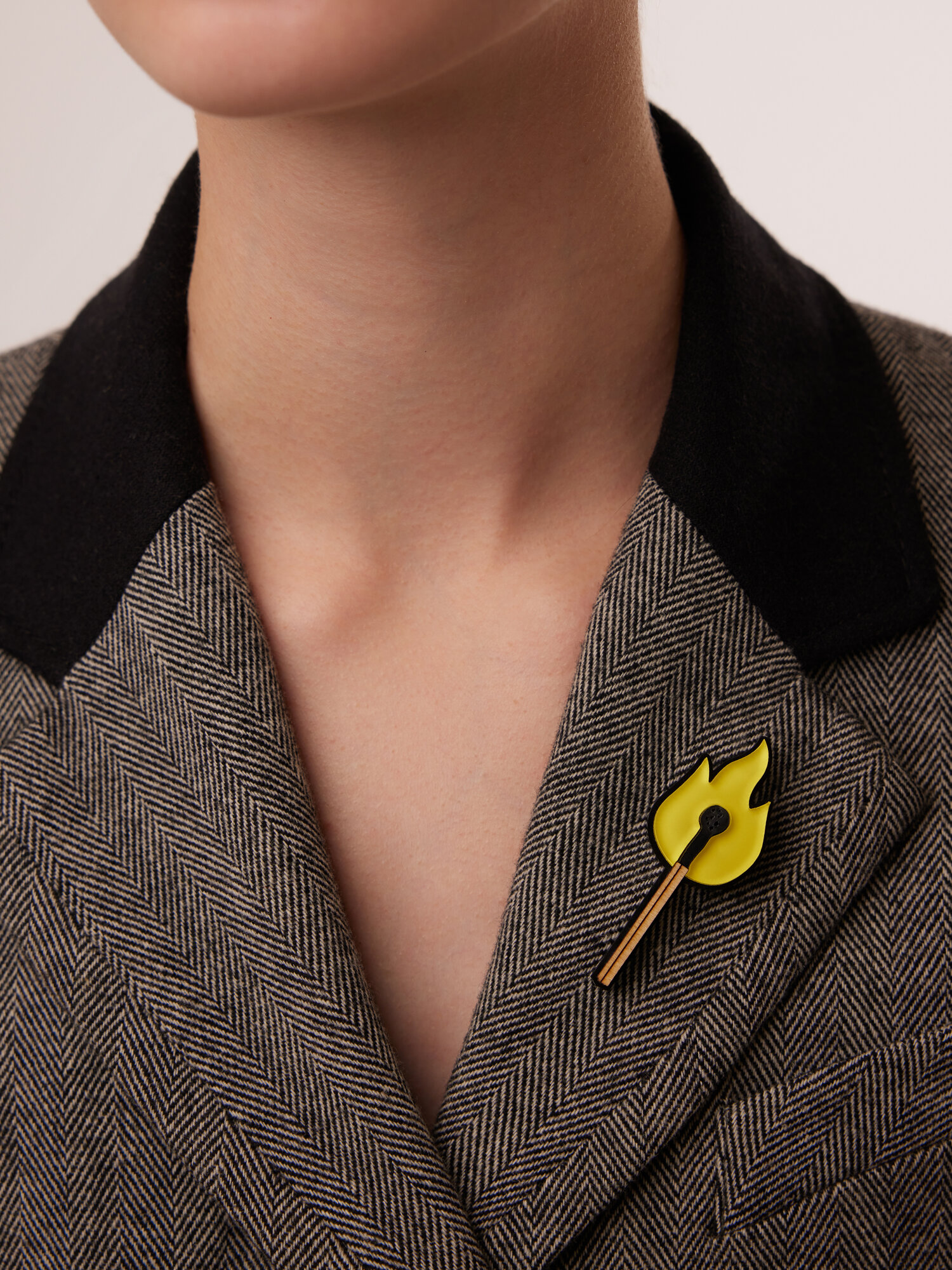 Брошь MONOLAMA, желтый — фото 1