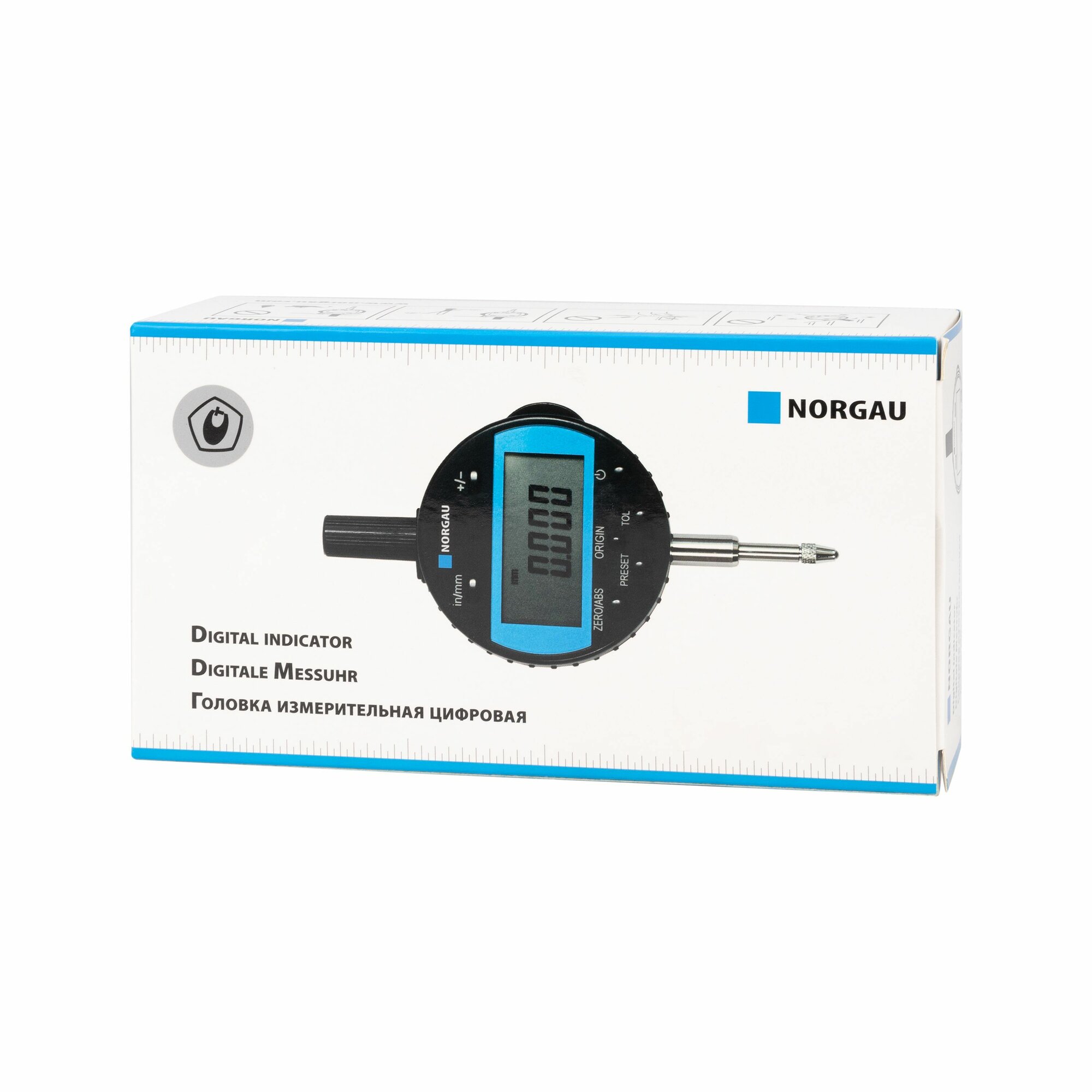 Головки Измерительные Индикатор цифрового типа NORGAU Industrial 12,7 мм/0,5, IP54, Госреестр