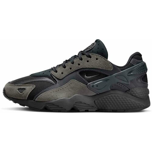 фото Кроссовки nike air huarache runner, полнота f (eu)/ на среднюю стопу, размер 8 us, серый/черный