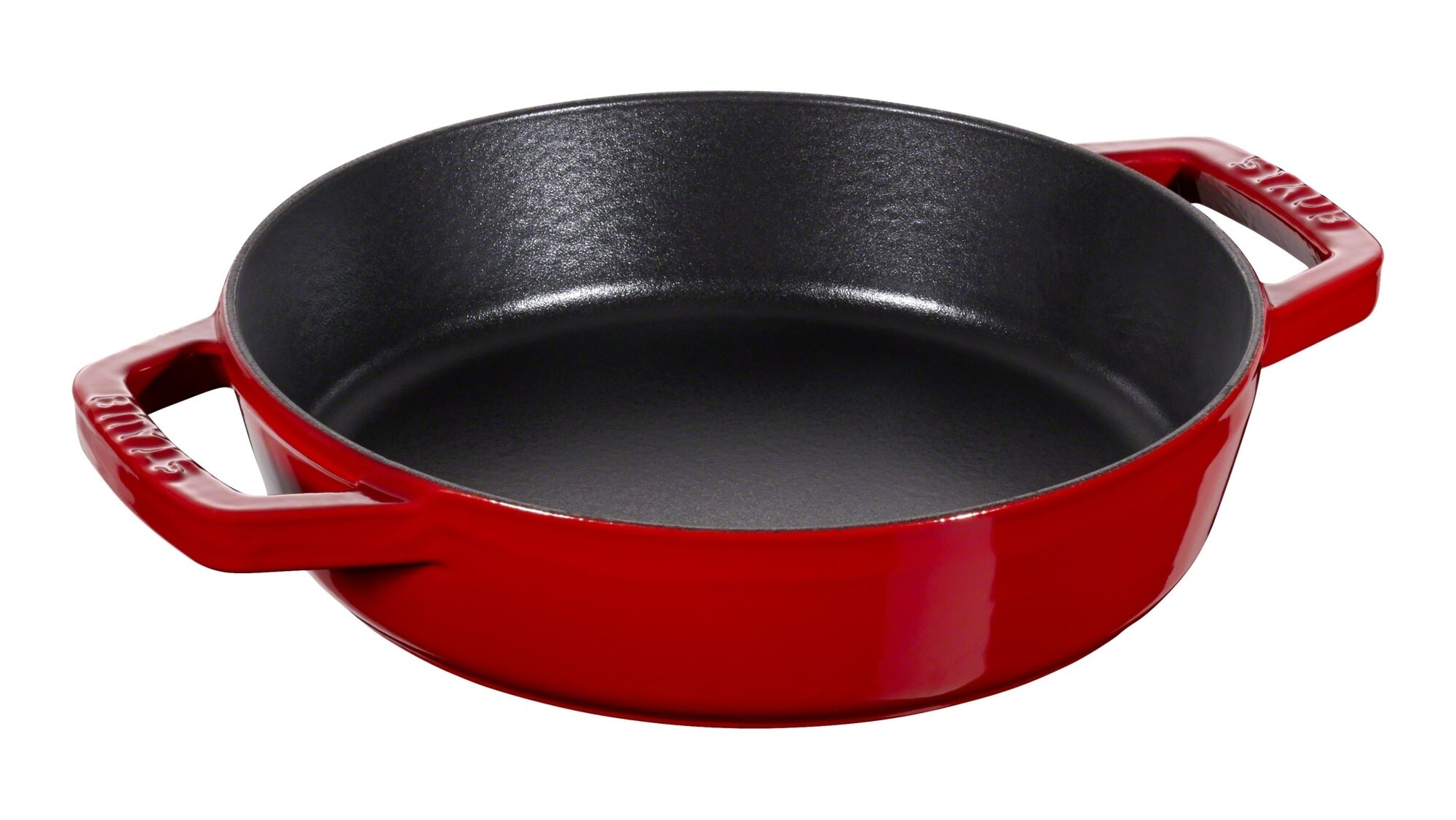 Сотейник со стеклянной крышкой Staub 28 см вишневый - фото №14