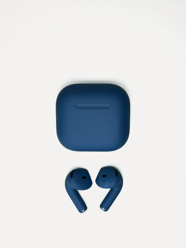 Изображение товара Беспроводные наушники Apple Airpods 4 с активным шумоподавлением "ANC" (темно-синие, Ral-5009)