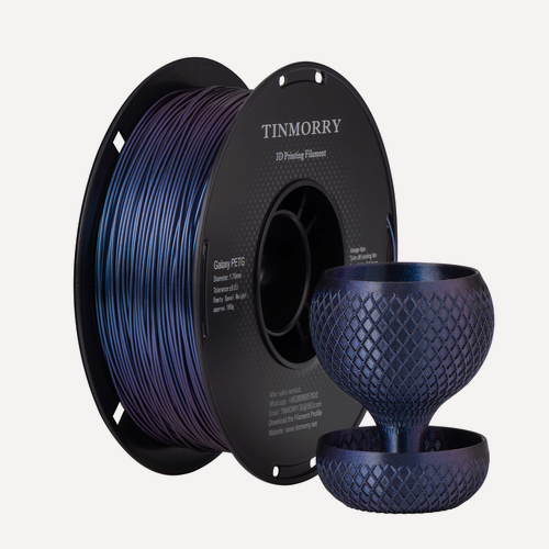 Изображение товара PETG Galaxy пластик Tinmorry Сапфировый синий 1.75 мм 1 кг