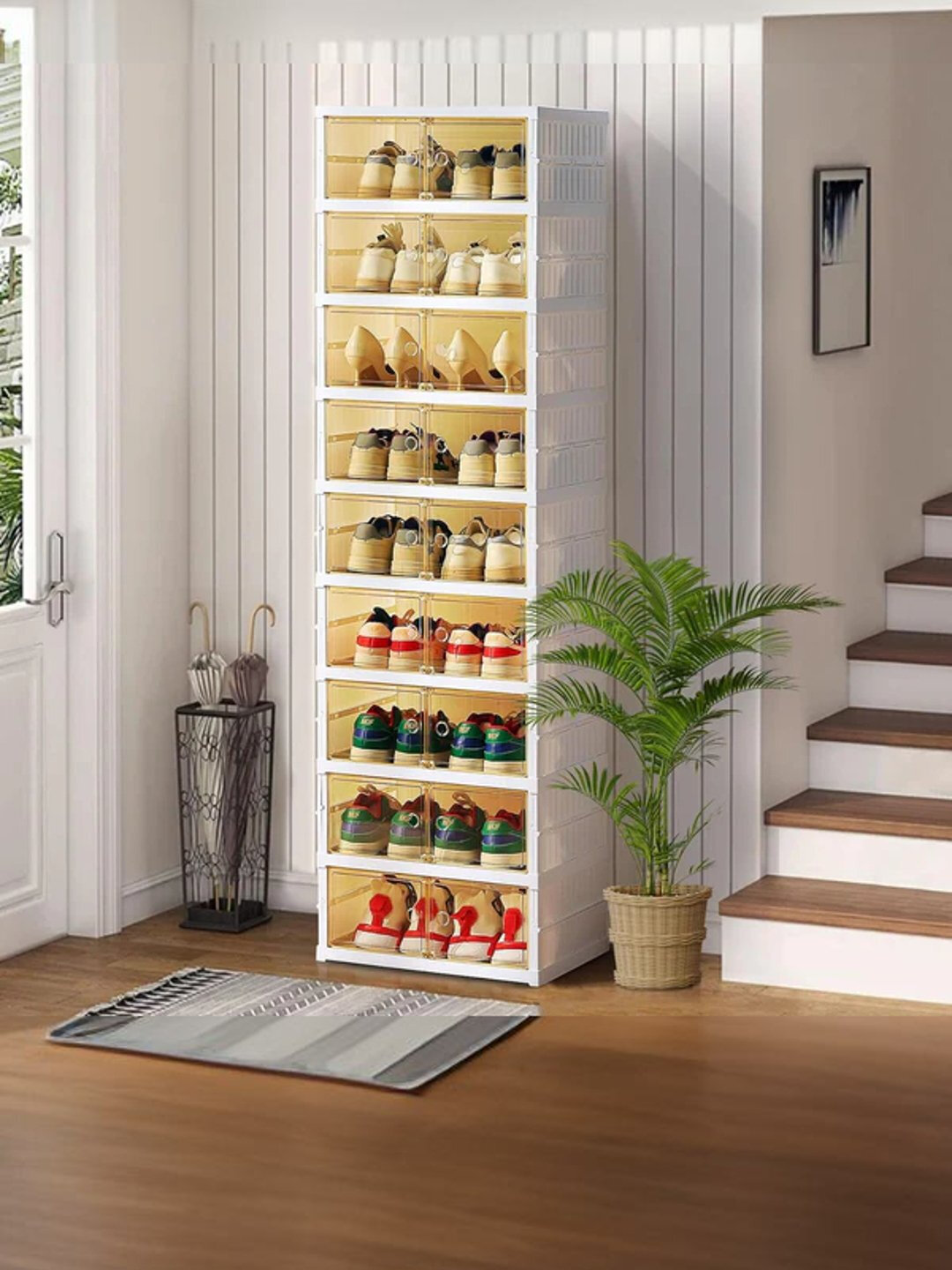 Пластиковый складной обувница шкаф-трансформер, комод, кухни и ванной комнаты 6x