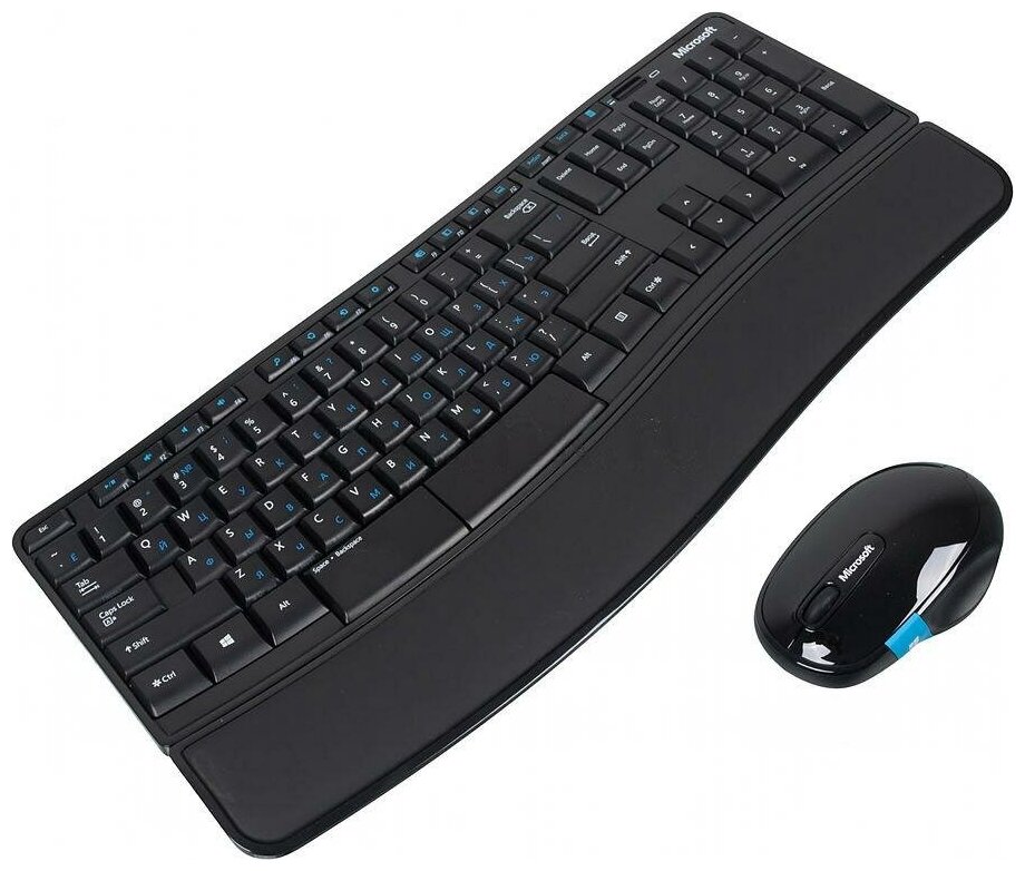 Комплект клавиатура + мышь Microsoft Sculpt Comfort Desktop Black USB, черный (L3V-00017)