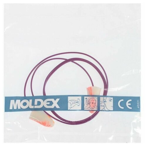 Противошумные вкладыши беруши Moldex Spark Plugs Cord 7801 с кордом микс(5 шт.)