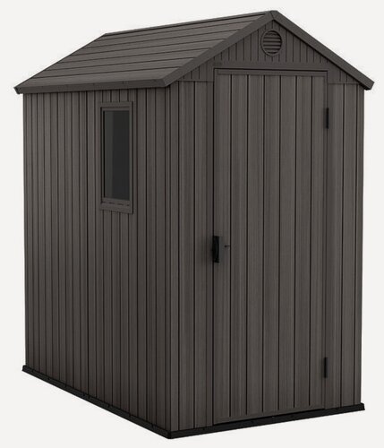 Изображение товара Хозяйственный блок KETER Darwin (17209417), пластик, серый, 2x1,85х1,19 м