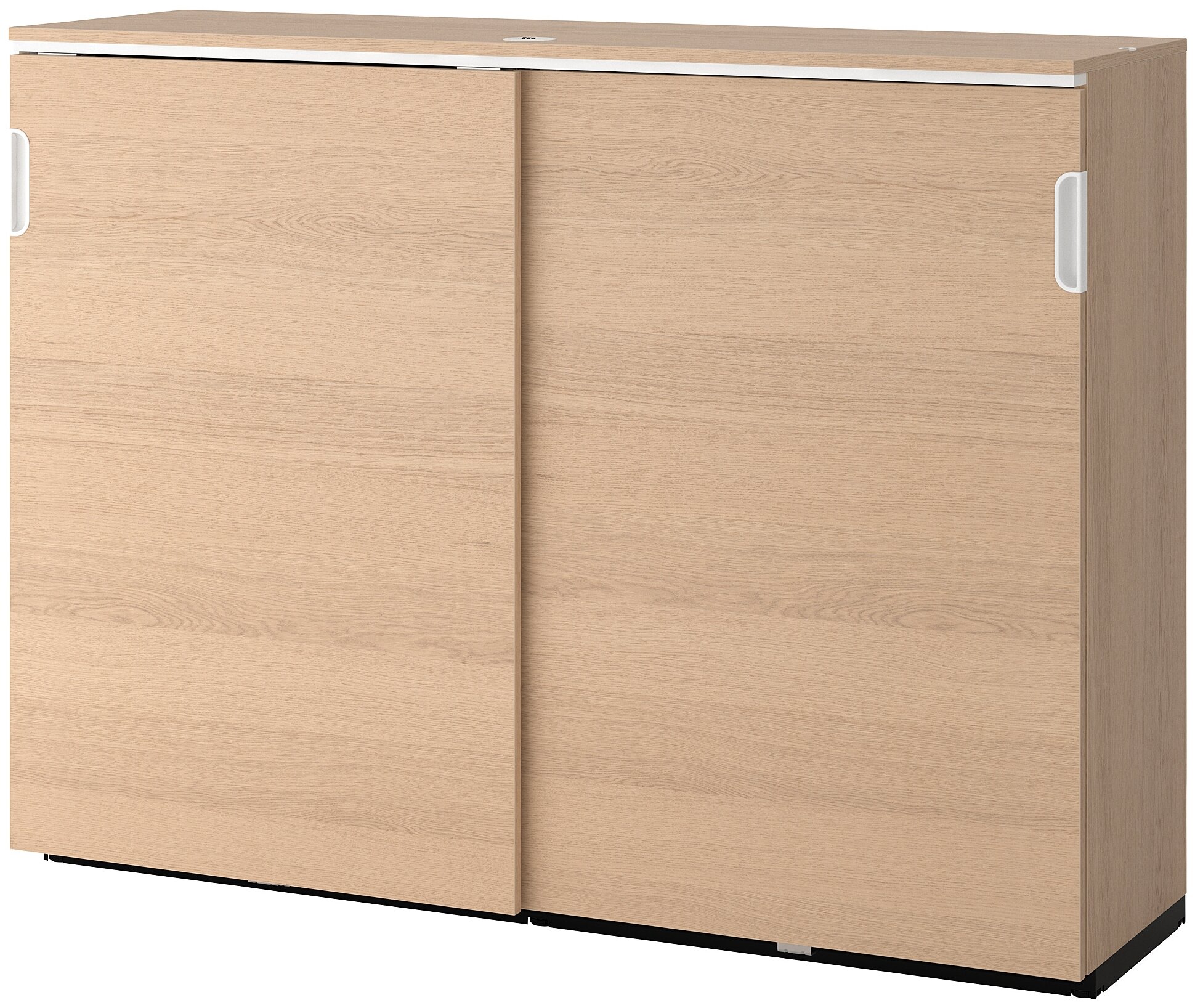 GALANT галант шкаф с раздвижными дверцами 160x120 см дубовый шпон, беленый - фотография № 1