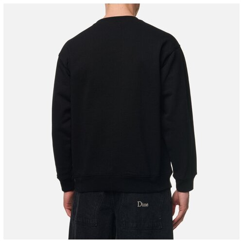 фото Мужская толстовка dime codex crew neck чёрный, размер xl