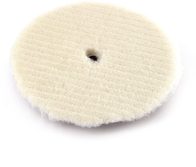 фото Shine Systems Stripy Wool Pad - полировальный круг из стриженого меха, 130 мм