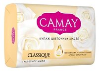 Мыло кусковое Camay Classique с ароматом белой розы 85 г