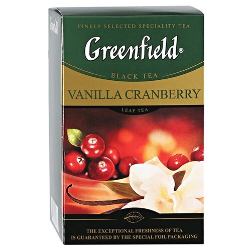 фото Чай черный Greenfield Vanilla Cranberry, 100 г