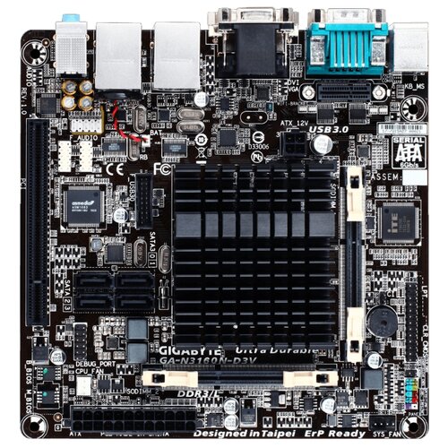 фото Материнская плата GIGABYTE GA-N3160N-D3V (rev. 1.0)