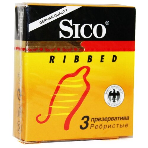 фото Презервативы Sico Ribbed 3 шт.