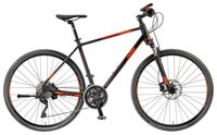 Горный гибрид KTM Life 1964 Cross (2018) black matt/orange glossy 20" (требует финальной сборки)