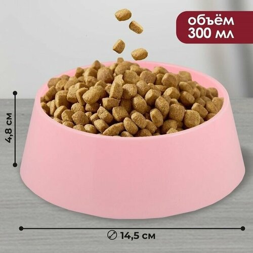 Миска пластиковая 300 мл розовая 428₽