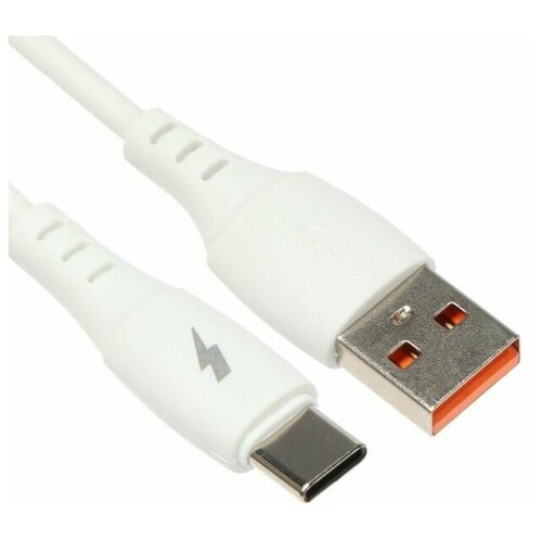 Кабель провод шнур для зарядки EDo EX-K-1288 Type-C - USB 3 А 1 м силиконовая оплетка белый 525₽