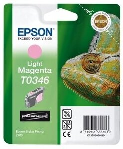 Картридж Epson T0346 Light Magenta светло-пурпурный C13T03464010