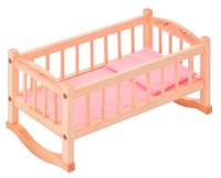 PAREMO Кроватка-люлька для кукол (PFD116-02) бежевый/розовый