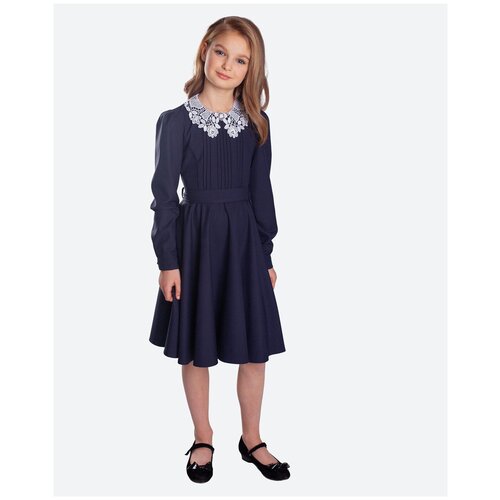 Школьное платье Стильные Непоседы, размер 134-68-60, синий