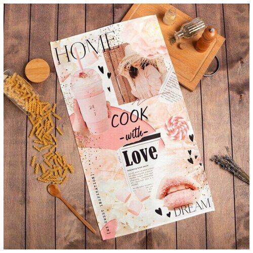 Полотенце кухонное 40x73 cм Саржа Хлопок 512₽