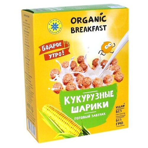 Готовый завтрак Компас Здоровья Кукурузные шарики, 100 г