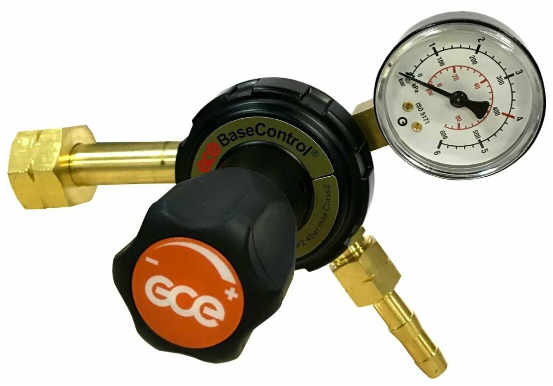 Редуктор GCE Base Control SE PB - 25/4 бар, вх. W 21,8x1/14LH"; вых. G 3/8" LH; 5 м3/ч