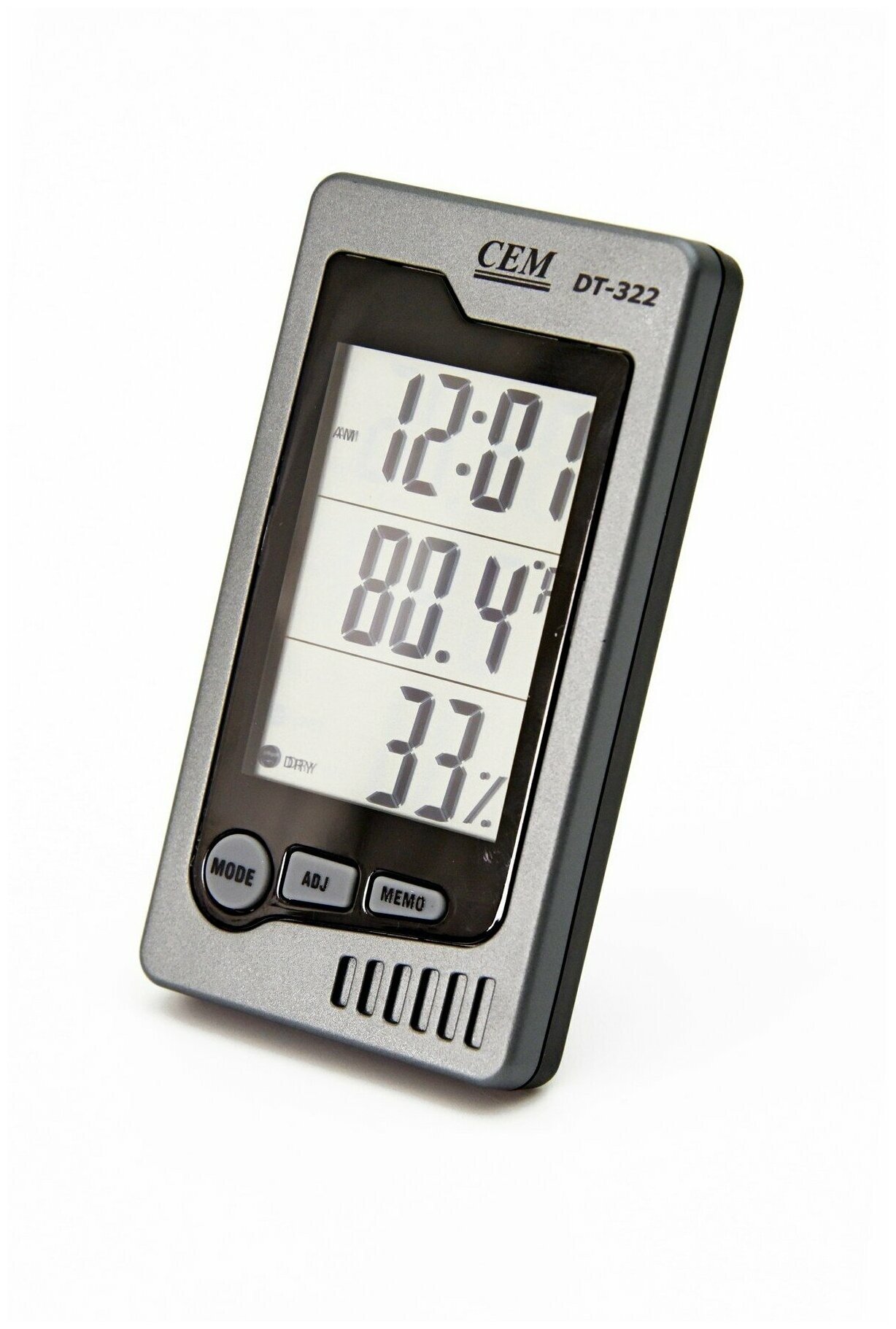Часы, Измеритель температуры и влажности DT-322 CEM-Instruments автономный. Датчик комфортного состояния температуры и влажности. - фотография № 1
