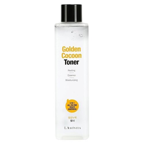 Высококонцентрированный тонер с коконом золотого шелкопряда LABONITA Golden Cocoon Toner