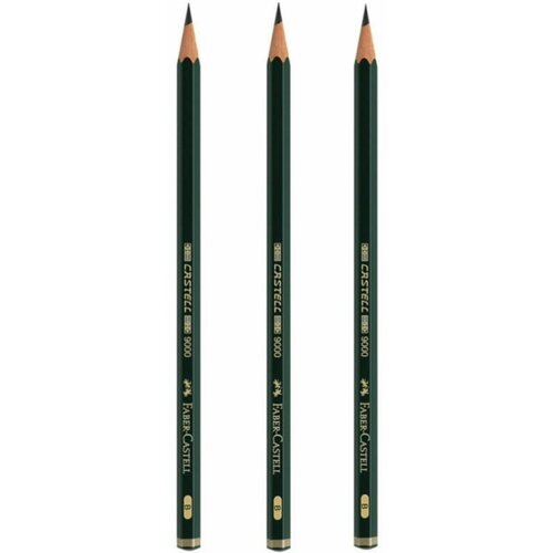 Карандаш чернографитовый Faber-Castell 9000 В набор из 3-х штук faber castell карандаш чернографитовый castell 9000 5b