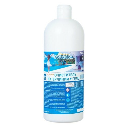 Гель очиститель ватерлинии Aqualeon (кислотный), 1 л (1 кг) очиститель ватерлинии bestway chemicals cws0 75lbw
