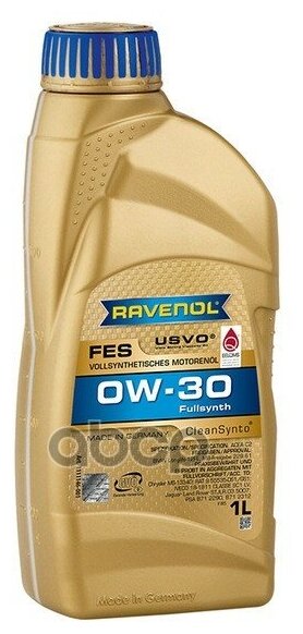 Ravenol Моторное Масло 0w-30 (1л) (Второй Номер 4014835842724)