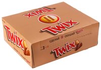 Батончик Twix с песочным печеньем и карамелью, 55 г, коробка (40 шт.)