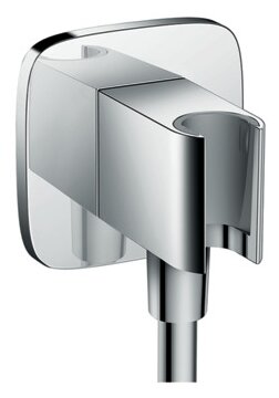 Шланговое подсоединение hansgrohe Fixfit Porter E с держателем для душа 26485000, хром