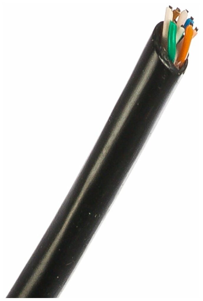 фото Витая пара NIKOLAN UTP кат.5e 4 пары CU 305м. черный (NKL 4600B-BK)
