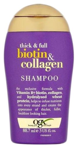 ogx thick & full biotin & collagen shampoo