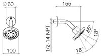 Верхний душ DORNBRACHT Lisse 2850597900