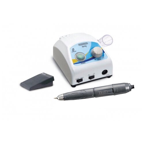 фото Аппарат marathon n7new/sh40c-m с педалью, 40000 об/мин, белый/голубой/черный