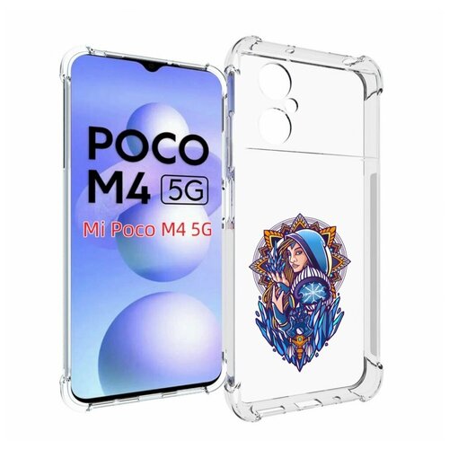 Чехол MyPads кристал мейден дота 2 для Xiaomi Poco M4 5G задняя-панель-накладка-бампер