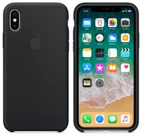 Чехол Apple силиконовый для iPhone X black